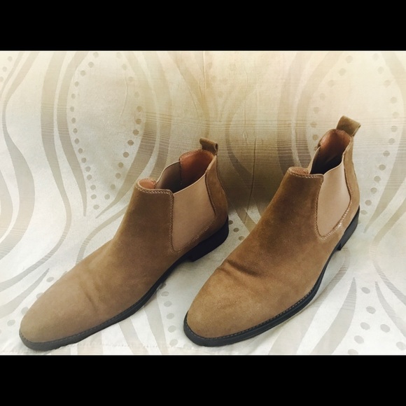 Brown Suede Chelsea Boots - Picture 2 of 3